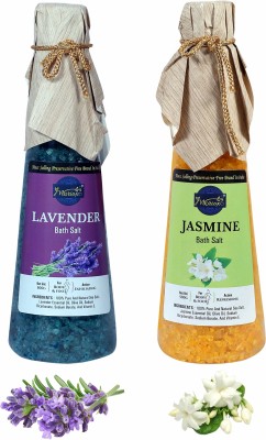 MORIOX Lavender & Jasmine Bath Salt for Muscles Relief & Body Relaxation-500 gm each(1000 g)