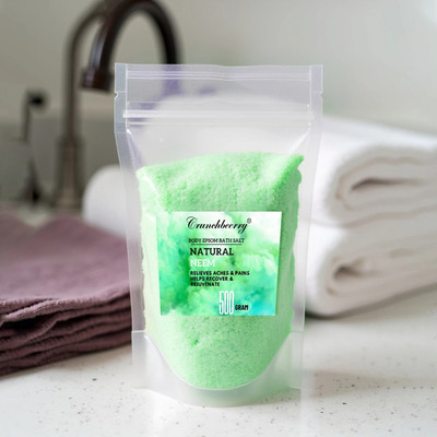 crunchbeerry Neem crystal Bath & Magnesium Sulphate for Foot Pain Relief and Relaxation.(500 g)