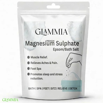 GLAMMIA Epsom Salt | Stress Relief For Relaxing Evenings(200 g)