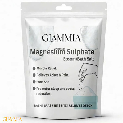 GLAMMIA Epsom Salt | Refreshing Muscle Relief For Wellness Soaks(200 g)