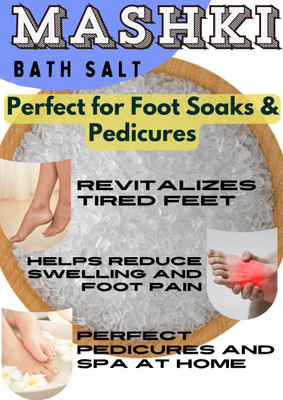 MASHKI Bath salt for body & Foot Spa Relax Muscle Relieves(1000 g)