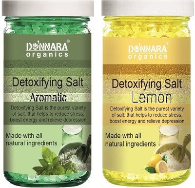 Donnara Organics Aromatic & Lemon Bath Salt for Relaxing & Rejuvenating (Each,200g) Combo of 2(400 g)