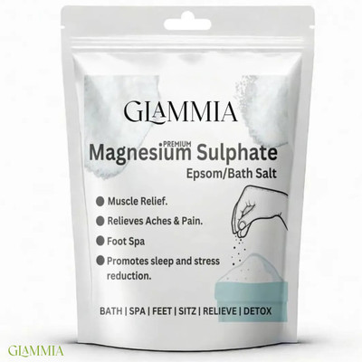 GLAMMIA Epsom Salt | Pain Relief For Daily Relaxation(200 g)