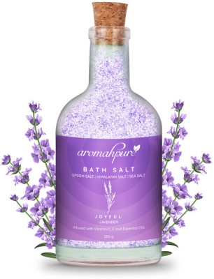 Aromahpure Bath Salt Joyful Lavender Fragrance With Himalayan And Sea Salt For Pain Relief(250 g)