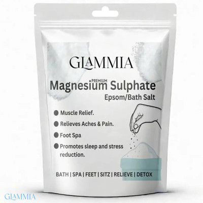 GLAMMIA Epsom Salt | Magnesium Rich Soak For Muscle Fatigue(200 g)