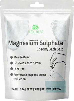 AEYURBS Epsom Salt | For Safe Therapeutic Muscle And Skin Soothing Therapy(200 g)