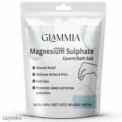 GLAMMIA Epsom Salt | Leg Muscle Relief To Reduce Tension(200 g)