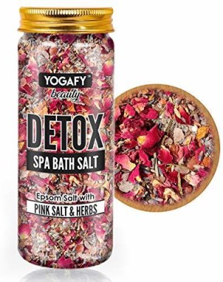 YOGAFY Epsom Bath Salt With Pink Salt And Herbs (250 gm) ||Jar Pack||(250 g)