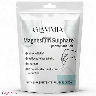 GLAMMIA Epsom Salt | Healing Bath For Joint And Muscle Health(200 g)