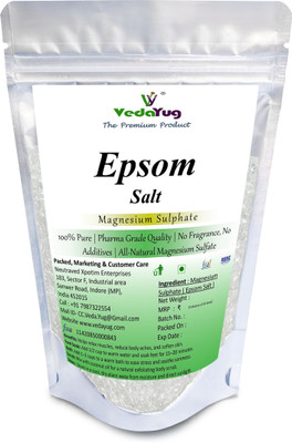 VY VedaYug Epsom Salt for Foot, Bathing, Epsom Bath Salt Muscle Relief, Magnesium Sulphate(1000 g)