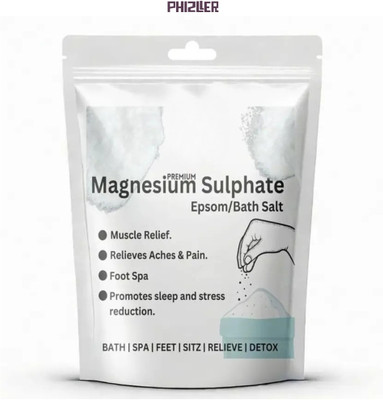 phizller Epsom Bath Salt Crystal & Bath Soak - Relieves Aches & Pain Refill Pack(200 g)