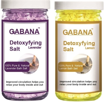 GABANA Lavender & Lemon Bath Salt for Skin Lightening (Each,200g) Combo of 2(400 g)