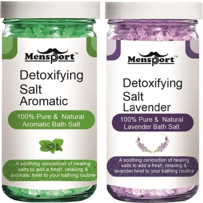 Mensport Aromatic & Lavender Detoxifying Bath Salt (Each, 200g) Combo of 2(400 g)