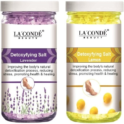 La'Conde Lavender & Lemon Detoxifying Bath Salt (Each, 200g) Combo of 2(400 g)