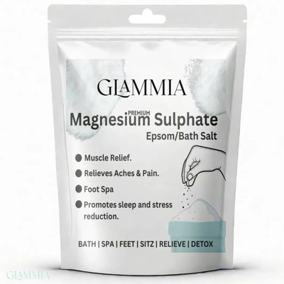 GLAMMIA Epsom Salt | Leg Muscle Relief For Ultimate Recovery(200 g)