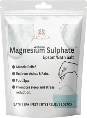 AEYURBS Epsom Salt | For Everyday Unscented Muscle And Skin Hydration(200 g)