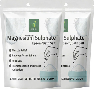 JAINIK Epsom Salt For Muscle Relief, Relieves Aches Pain(900 g)