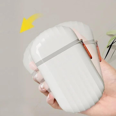 Budwill ™Travel Soap Case,Waterproof Container Draining Layer,Portable For Bathroom,Gym(White)