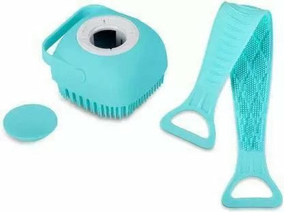 Fostiva Silicone Soft Bath Body Brush Combo and Bathing Brush for Women & MEN