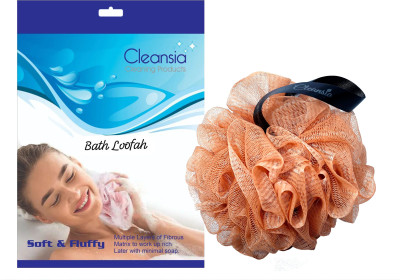 Cleansia Luxury Loofah Bathing Sponge Exfoliator Scrubber for High Lather Cleansing