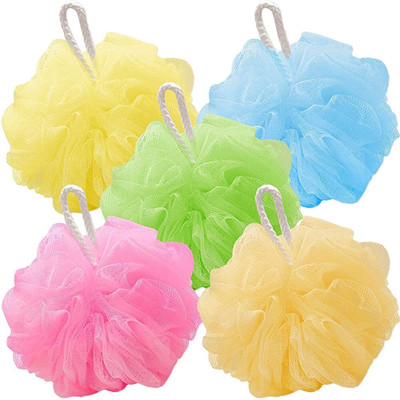 Eyelet Loofah(Pack of 5, Multicolor)