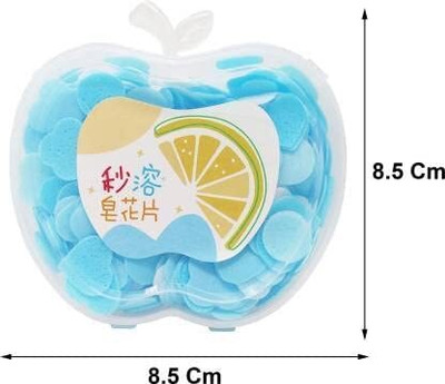 GLAMAXY Paper Soap in a Plastic Box Clean Soft Bath For Travel (Pack of 12)
