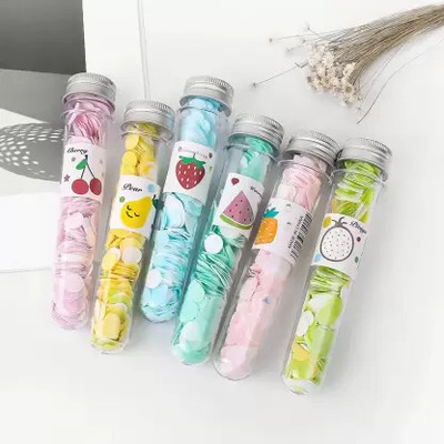 gauri enterprises Flower Tube Shape Bottle Paper Soap Clean Soft Bath Travel Bottle Soap 2pcs