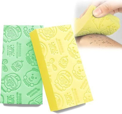 LEAPABLE ENTERPRISE Ultra Soft Exfoliating Bath Sponge For Shower, Japanese Spa Cellulite Massager