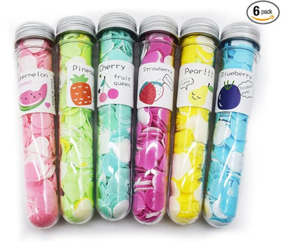 WebDealz Pack of 6 Travel Soft Paper Soap Flower Design Tube Shape Bottle x6.13
