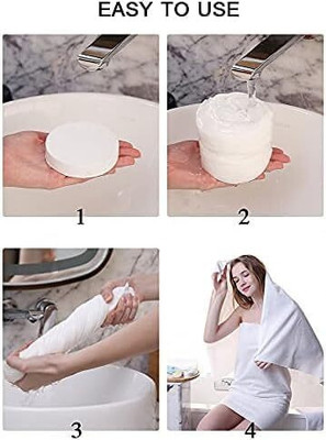 Shreejee Travel Magic Compressed Tissue Disposable Towel Expands with Water x5.04