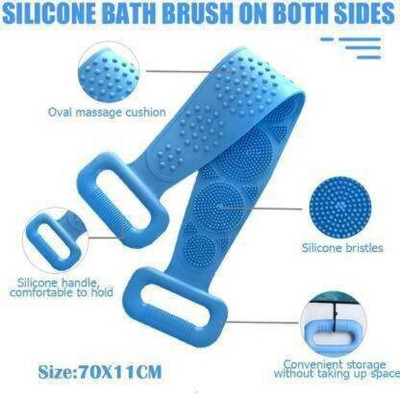 Mukono Back Scrubber Belt Soft Massage Cleaning Bath Brush A125