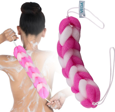 VEGA Deluxe Back Scrubber Sponge with Long Stretch Bath Belt for Unisex (BA-2/3)