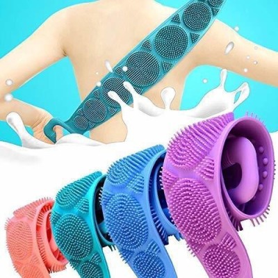 RadhaTex Double Sided Silicone Body Bath Belt/Exfoliating Shower Scrubber BeltX1.278