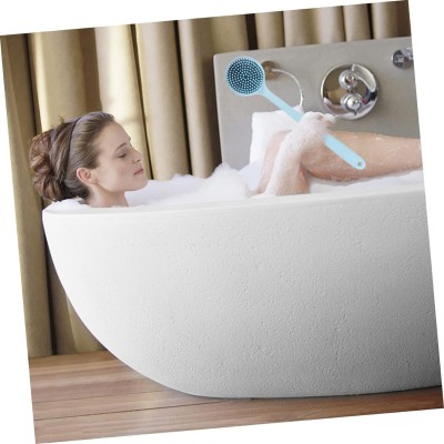 Vaisag House Soft Silicone Back Scrubber Shower Bath Body Brush with Long Handle, BPA-Free