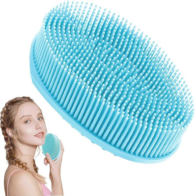 Vaisag House Silicone Double Side Back Scrubber Bath Shower Brushes with Ultra Soft Bristles
