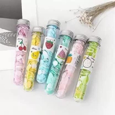 WebDealz Pack of 2 Travel Soft Paper Soap Flower Design Tube Shape Bottle x2.62