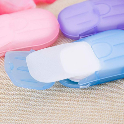 indvik Paper Soap Strips Box For Traveling/ Portable Disposable Hand Washing