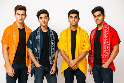 COMPLAYYER Cotton 300 GSM Bath, Face, Hair Towel Set(Pack of 4)