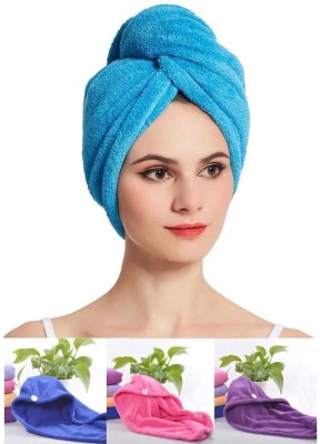 North Field Cotton 500 GSM Hair Towel(Pack of 5)