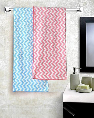 DECORHUB Microfiber 400 GSM Bath, Beach, Sport, Hand Towel(Pack of 2)