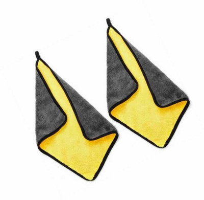KRAZE ICROFIBER CLOTH D60 PO2 1 YELLOW AND GREY Cloth Napkins(2 Sheets)