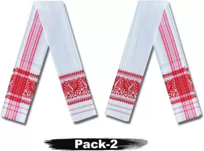 ASSAM GAMCHA Polycotton 280 GSM Bath, Face, Hair, Hand, Sport Gamcha Set(Pack of 2)
