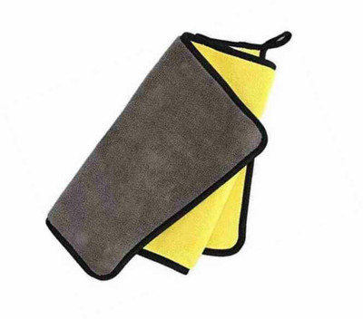 Shreejee ICROFIBER CLOTH D45 PO1 3 YELLOW AND GREY Cloth Napkins