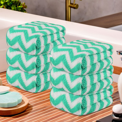HOMESTIC by Kuber Industries Microfiber 250 GSM Face Towel(Pack of 6)