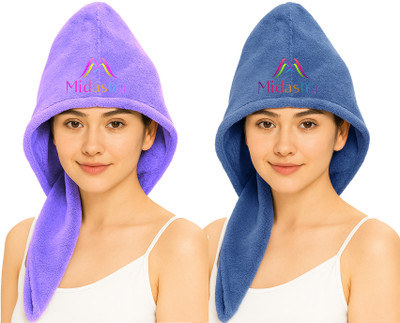 Midastra Microfiber 500 GSM Hair Towel(Pack of 2)