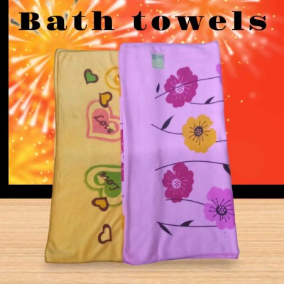 RAJESH Cotton 750 GSM Bath, Beach, Face, Hair Towel Set(Pack of 2)