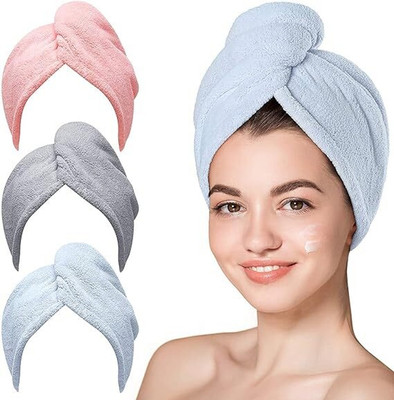 namo creation Microfiber 300 GSM Hair Towel(Pack of 3)