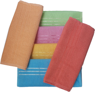 AD COLLECTION Cotton 400 GSM Hand, Face Towel Set(Pack of 6)