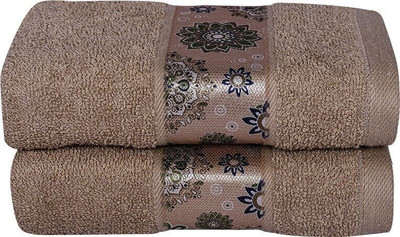 RANGOLI Terry Cotton 450 GSM Hand Towel Set(Pack of 2)