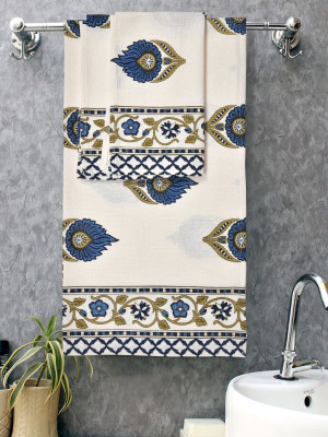 Mafatlal Cotton 250 GSM Bath Towel Set(Pack of 3)